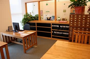 Wood Library Shelving